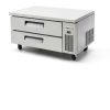 Frigos Premium 48in 2 Drawer Chef Base Refrigerator Silver-3