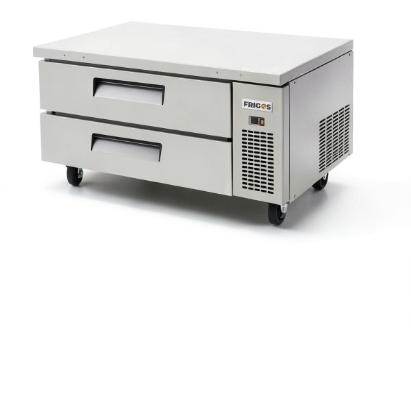 Frigos Premium 48in 2 Drawer Chef Base Refrigerator Silver-3