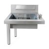 Fried chicken breading station STCERY steel table-5
