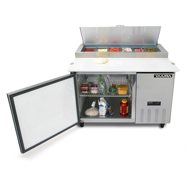 Maxx Cold MXCPP50HC Pizza Prep Station 12‑Cu.Ft Stainless Steel-1