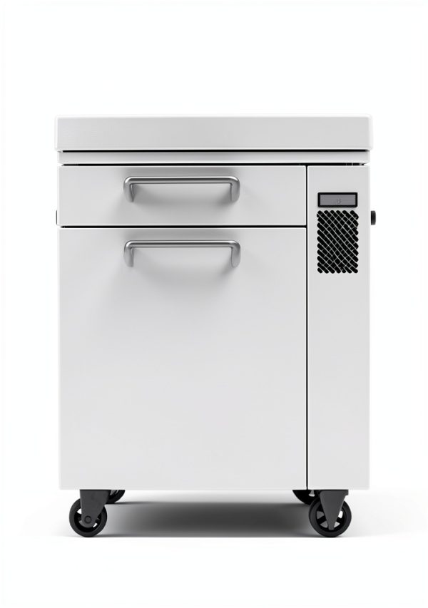 Frigos Premium 48in 2 Drawer Chef Base Refrigerator Silver-5