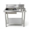 Fried chicken breading station STCERY steel table-3