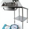 Breading Table Fried Chicken Prep HARELA Stainless Steel with Baskets-6