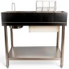 Commercial Fried Food Prep Table, Fried Chicken Breading Table, Stainless Steel Fried Food Workstation, Food Prep Breader Station with Stainless Steel Containers and Baskets for Kitchen Restaurant-4