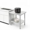 Stainless Steel Commercial Food Prep Work Table for Home Kitchen Restaurant - Heavy Duty Metal Prep Table with Adjustable Feet-3