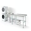Stainless Steel Work Table 24" x 96" AmGood Open Base NSF Certified-3