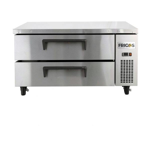 Frigos Premium 48in 2 Drawer Chef Base Refrigerator Silver-6