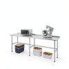 Stainless Steel Work Table 24" x 96" AmGood Open Base NSF Certified-4