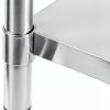 Soro Essentials 30" x 72" Stainless Steel Table for Prep and Work- Commercial Kitchen Table with UnderShelf Galvanized Legs and Plastic Feet for Restaurant Home Hotel and Garage-4