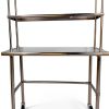 Commercial Stainless Steel Prep Table by KPS, Overshelf Casters-0