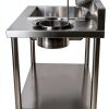 Commercial Fried Food Prep Table, Fried Chicken Breading Table, Stainless Steel Fried Food Workstation, Food Prep Breader Station with Stainless Steel Containers and Baskets for Kitchen Restaurant-3