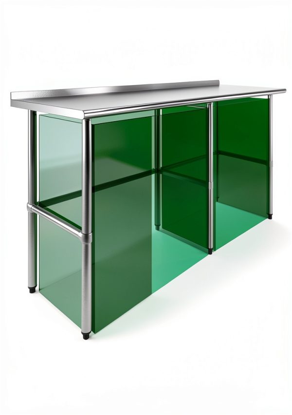 Stainless Steel Work Table 24" x 96" AmGood Open Base NSF Certified-2