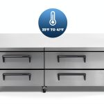 Frigos Premium 72" Base Refrigerator 4 Drawers with 76" Extended Top-0