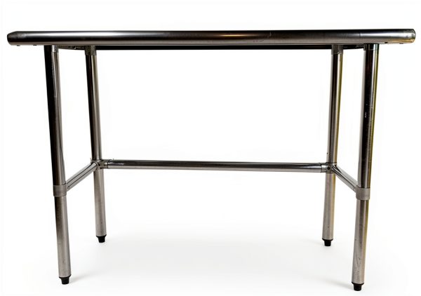 Commercial Stainless Steel Prep Table by KPS, Overshelf Casters-1