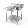 Fried chicken breading station STCERY steel table-6