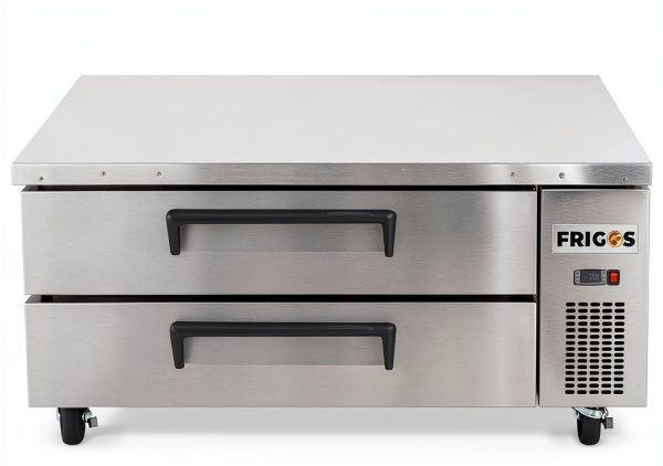 Frigos Premium 48in 2 Drawer Chef Base Refrigerator Silver-0