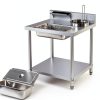 Breading Table Fried Chicken Prep HARELA Stainless Steel with Baskets-1