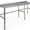 Stainless Steel Work Table 24" x 96" AmGood Open Base NSF Certified-0