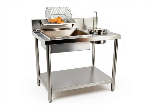 Fried Chicken Breading Station CAIHAOA Steel Table-2