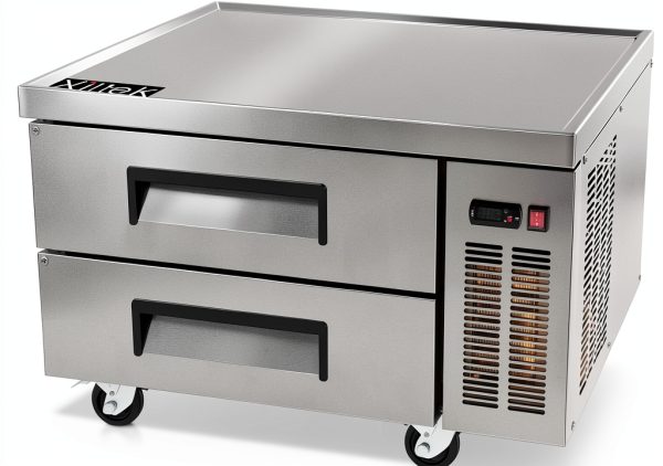 Xiltek Commercial 36" 2-Drawer Stainless Steel Refrigerated Chef Base-2