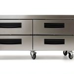 Wilprep 72" Refrigerated Chef Base with 12 GN Pans, Silver Commercial-0