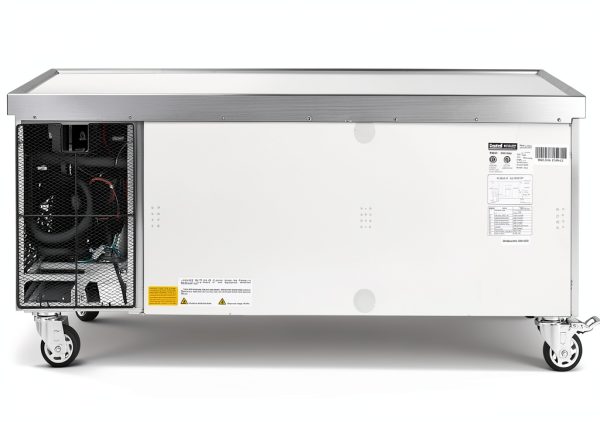 Kratos Refrigeration 69K-830 62" Stand – 8.8 cu ft Defrost White-3