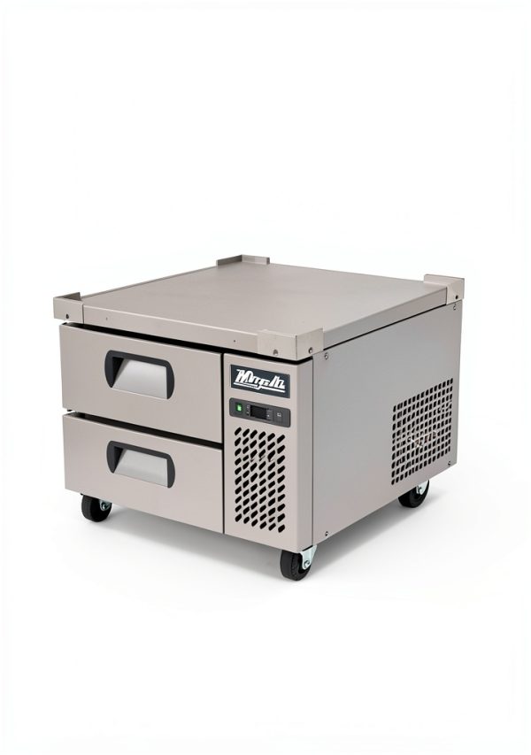 Refrigerated Chef Base 36 Inch Wide Migali Stainless Steel Forced Air-3