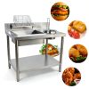 Fried Chicken Breading Station CNCEST Stainless Steel Prep Table-3