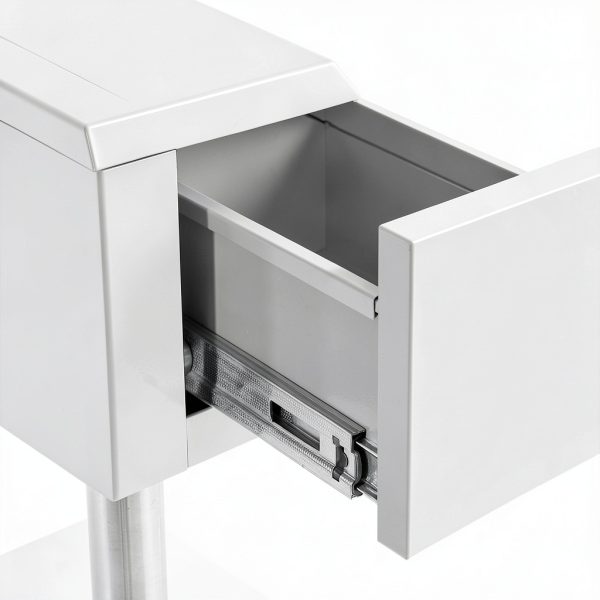 24 x 24 Inch Commercial Food Prep Table Stainless Steel Heavy Duty Worktable Workstation with Drawer, Silver Kitchen Workstation with Under Shelf and Backsplash for Restaurant and Home-5