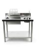 Fried Chicken Breading Station CNCEST Stainless Steel Prep Table-5