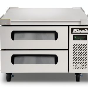 Refrigerated Chef Base 36 Inch Wide Migali Stainless Steel Forced Air-0