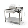 Fried Chicken Breading Station CNCEST Stainless Steel Prep Table-1