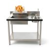 Fried Chicken Breading Station CNCEST Stainless Steel Prep Table-4