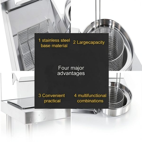 Breading Table Fried Chicken Station Stainless Steel Tray by XQZMZSCP-5