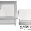 24 x 24 Inch Commercial Food Prep Table Stainless Steel Heavy Duty Worktable Workstation with Drawer, Silver Kitchen Workstation with Under Shelf and Backsplash for Restaurant and Home-6
