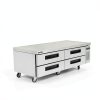 Wilprep 72" Refrigerated Chef Base with 12 GN Pans, Silver Commercial-6