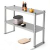 Commercial Stainless Steel Overshelf LIECARYAM Double Chef Base-0