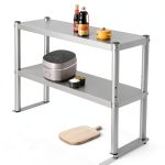 Commercial Stainless Steel Overshelf LIECARYAM Double Chef Base-0