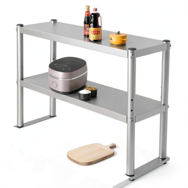 Commercial Stainless Steel Overshelf LIECARYAM Double Chef Base-0