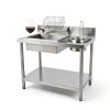 Fried Chicken Breading Station CNCEST Stainless Steel Prep Table-2
