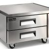 Xiltek Commercial 36" 2-Drawer Stainless Steel Refrigerated Chef Base-0