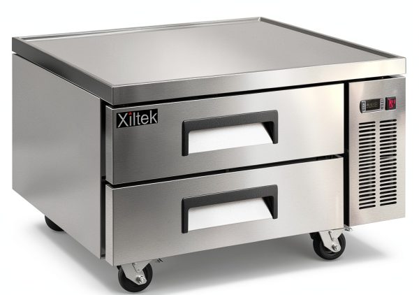 Xiltek Commercial 36" 2-Drawer Stainless Steel Refrigerated Chef Base-0