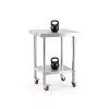 Stainless Steel Prep Table with Undershelf 24x24 NSF Kitchen-1
