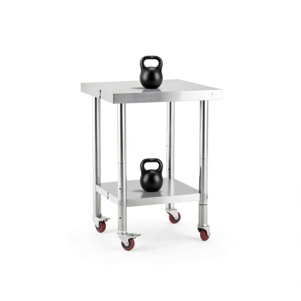 Stainless Steel Prep Table with Undershelf 24x24 NSF Kitchen-1