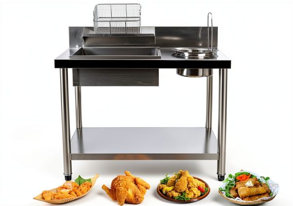Fried Chicken Breading Station CAIHAOA Steel Table-6