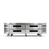 Wilprep 72" Refrigerated Chef Base with 12 GN Pans, Silver Commercial-7