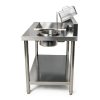 Fried Chicken Breading Station CNCEST Stainless Steel Prep Table-7