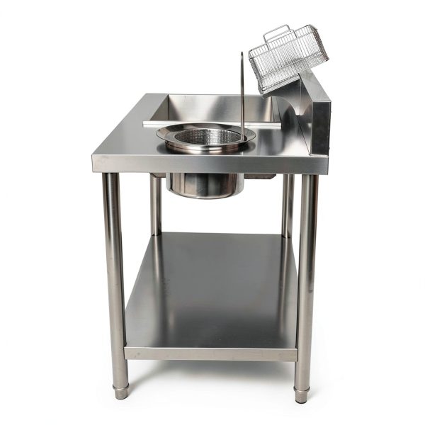Fried Chicken Breading Station CNCEST Stainless Steel Prep Table-7