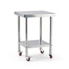 Stainless Steel Prep Table with Undershelf 24x24 NSF Kitchen-7